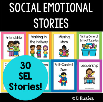 Preview of Social Emotional Stories Mega Bundle - 24 Stories for SEL & Character Education