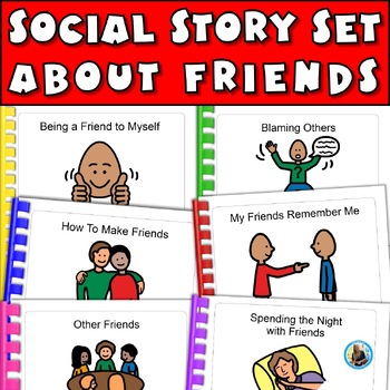 Preview of Being a Good Friend Social Story Making and Playing with Friends Autism Skills