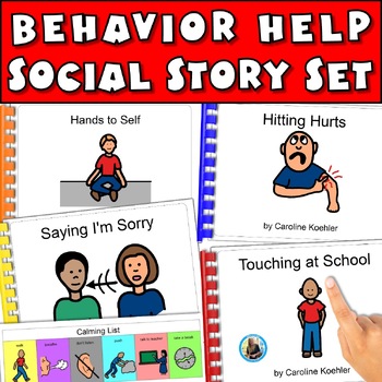 Preview of Social Story Keeping My Hands to Myself No Hitting Safe Hands Autism Behavior