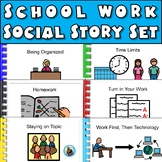 Doing My Work Social Story Set School Behaviors Rules Auti