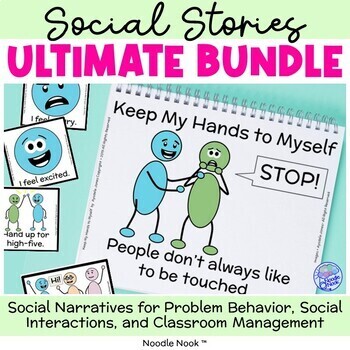 Preview of Social Stories ULTIMATE Bundle- Social Narratives for SpEd, Autism Units & Elem