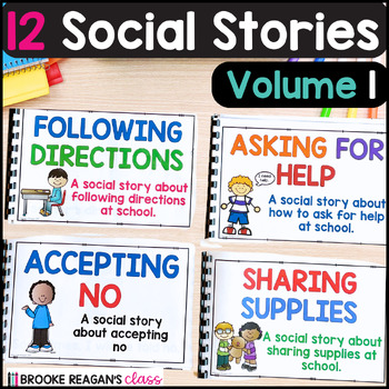 Preview of Social Stories Volume 1: 12 Social Stories Teaching Appropriate Behavior