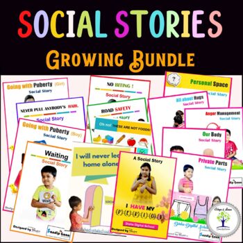 Preview of Social Stories for Children with Autism | Growing Bundle