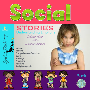 Preview of Social stories:posters,activities,real photographs  Book 1