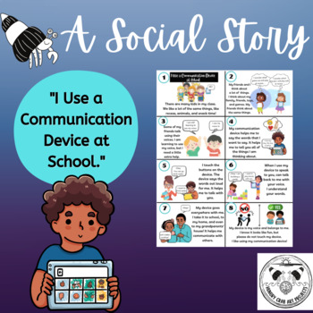 Preview of Social Story: AAC Communication Device | Nonverbal Communication | Inclusion 