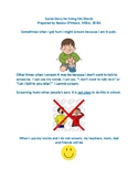 Social Story About Using My Words/ decrease screaming