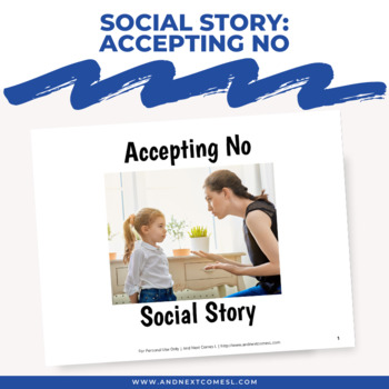 Preview of Social Story: Accepting No