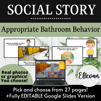 Preview of Social Story: Appropriate Bathroom Behavior | Washroom & Restroom Expectations