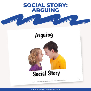 Preview of Social Story: Arguing