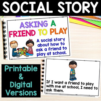 Social Story: Asking a Friend to Play by Brooke Reagan | TpT