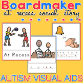 Social Story - At Recess. Boardmaker Visual Aids for Autism SPED