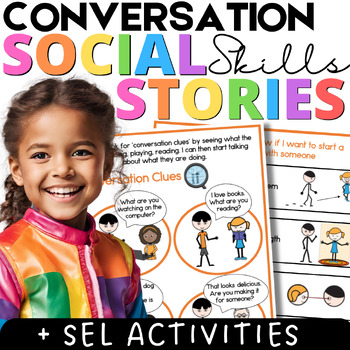 Preview of Social Skills Story BUNDLE Conversation Edition with Games and Activities