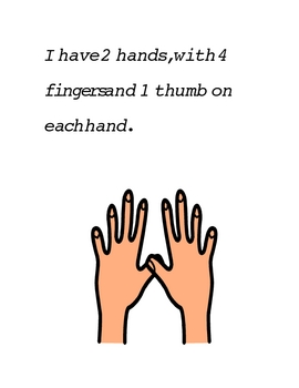 Preview of Social Story Book About Proper Use of Hands