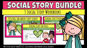 Preview of Social Story Bundle - BEING APPROPRIATE WITH STAFF (SEL ACTIVITY)