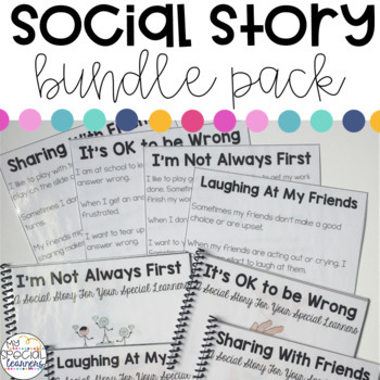 Preview of Social Narrative Bundle Pack for Your Special Learners