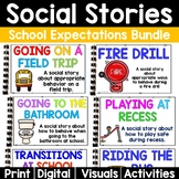 Social Story Bundle: Social Stories about School Expectati