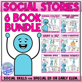 Preview of Social Story Bundle (Unit 1) - School Behavior Basic for Classroom Management