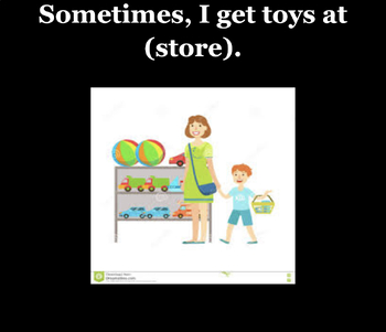 Preview of Social Story: Buying Toys