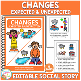 Social Story Changes Expected & Unexpected (Editable) Book