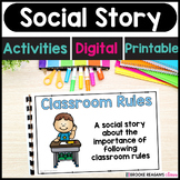 Social Story: Classroom Rules {Activities and Digital Version}