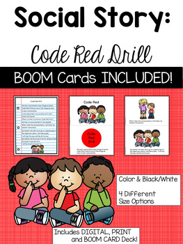 Preview of Code Red Drill Story for Special Education