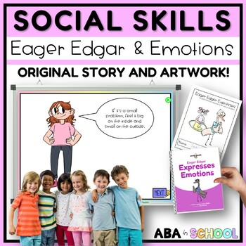 Preview of Social Story EMOTIONS - Social Emotional learning - Preschool and Special Ed