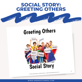 Preview of Social Story: Greeting Others