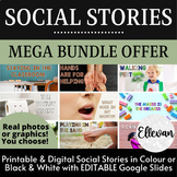 Social Story Growing Bundle | Behavior Stories | Editable 
