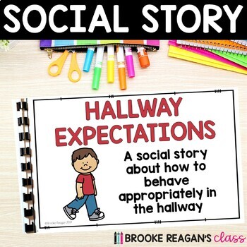 Social Story: Hallway Expectations {Walking in the Hall and Line Behavior}