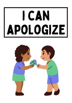 Preview of Social Story - "I Can Apologize"