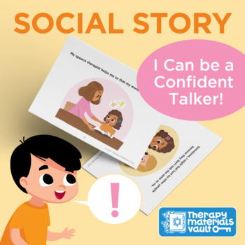 Preview of Social Story: I Can Be a Confident Talker! (Story on Stuttering)
