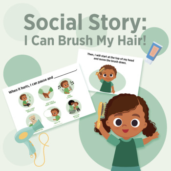 Preview of Social Story: I Can Brush My Hair!