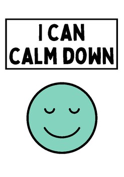 Preview of Social Story - "I Can Calm Down"