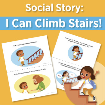 Preview of Social Story: I Can Climb Stairs!