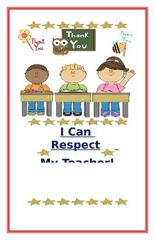 Preview of Social Story- "I Can Respect My Teacher"