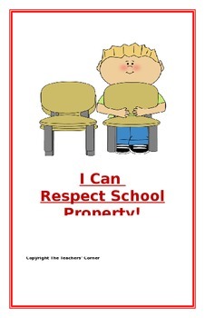 Preview of Social Story- "I Can Respect School Property"