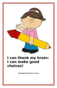 Preview of Social Story- "I Can Make Good Choices": A Better Behavior Booklet