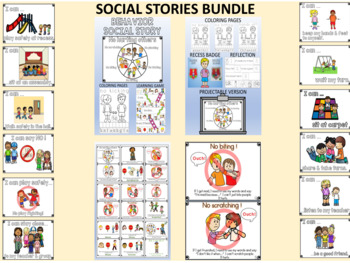 Preview of Social Story - "I Can..."  bundle