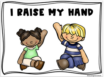 student raise your hand clipart