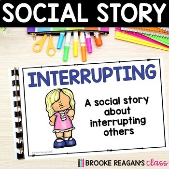 Preview of Social Story: Interrupting - Blurting Out