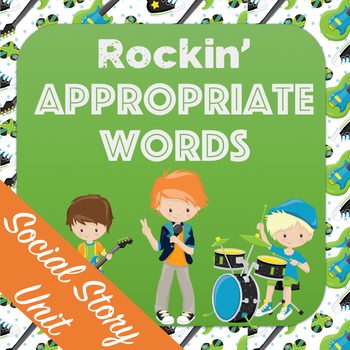 Preview of Replace Swearing with Appropriate Words, a social story unit