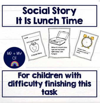 Preview of Social Story - It Is Lunch Time