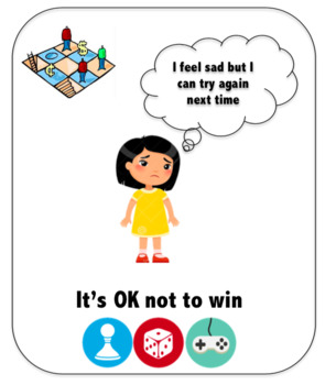 Preview of Social Story - It's OK not to win (girl)