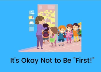 Preview of Social Story: "It's Okay Not to Be First!"