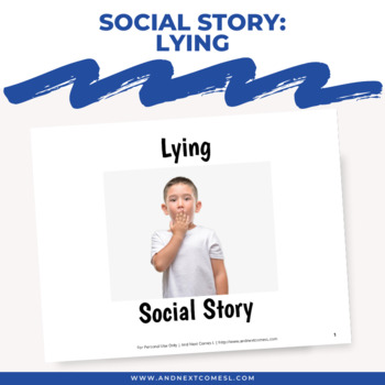 Preview of Social Story: Lying