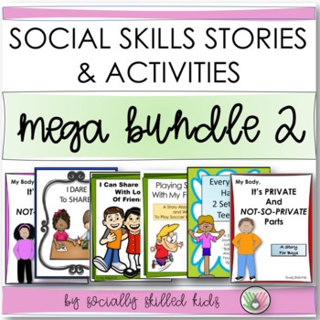 Preview of Social Skills Stories & Activities | MEGA BUNDLE 2 | K-3rd Grade or Ability