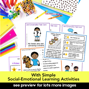 Social Skills Story BUNDLE Conversation & Social Skills with Games ...