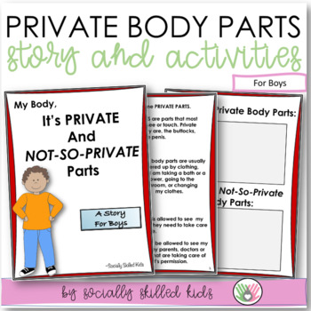 Preview of Private Body Parts - Social Skills Story and Activities