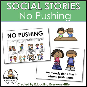 Preview of Social Story  No Pushing