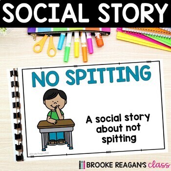 Preview of Social Story: No Spitting